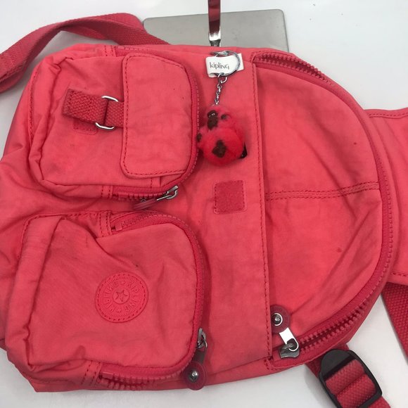 Kipling Pink Nylon Backpack main image 7